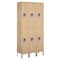 Salsbury Industries Wardrobe Locker, 36" W, 12" D, 78" H, (3) Wide, (6) Openings, Tan 62362TN-U - alternate 1